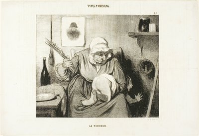 The Touch, planche 42 de Types Parisiens - Honoré Victorin Daumier