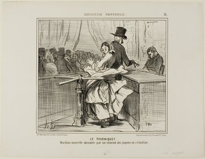 Le tourniquet. Une nouvelle machine inventée par l