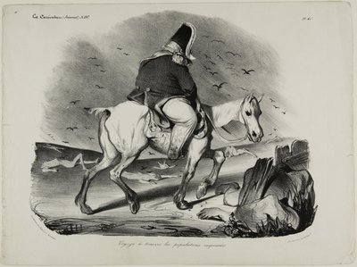 Voyage au sein de la population attentive, assiette 413 - Honoré Victorin Daumier