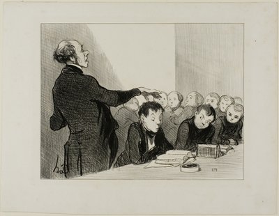 "Vous vous souvenez maintenant que le jeune Cabassol est bien trop bon traducteur pour que je permette à qui que ce soit dans cette classe de le molester... il est sous ma protection immédiate ! Aux examens de fin d