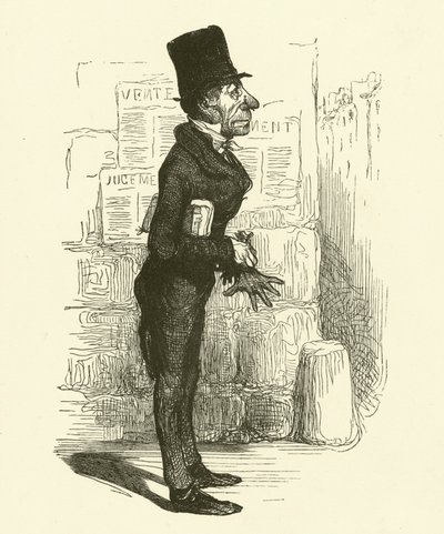 Le petit avocat - Honore (after) Daumier