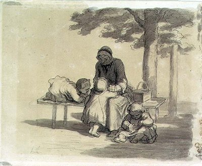 Une grand-mère - Honoré Daumier