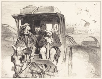 Allons donc ... que diable, cocher ... - Honoré Daumier