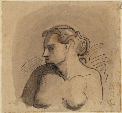 Buste de femme - Honoré Daumier