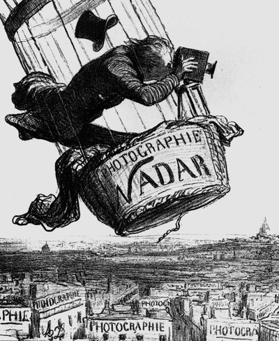 Caricature de Gaspard-Félix Tournachon, alias Nadar (1820-1910) 1862 - Honoré Daumier
