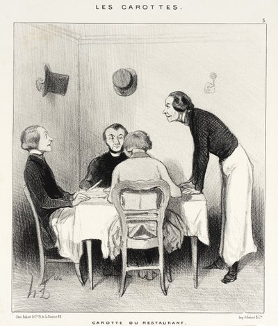 Carotte du restaurant - Honoré Daumier