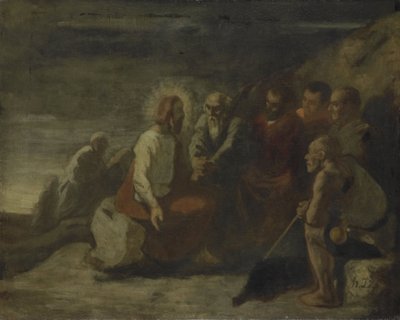 Le Christ et ses disciples - Honore Daumier