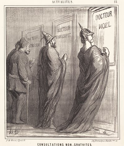 Consultations non gratuites - Honoré Daumier