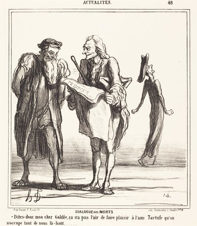 Dialogue des morts - Honoré Daumier