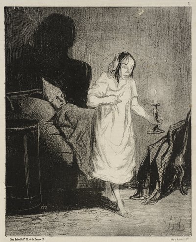 Dis donc, Bichette ... à quoi songes-tu donc ... - Honoré Daumier