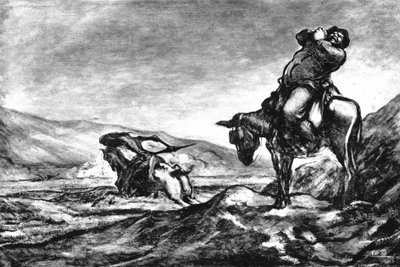 Don Quichotte et Sancho Panza - Honoré Daumier