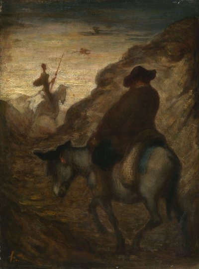 Don Quichotte et Sancho Panza, vers 1864-65 - Honoré Daumier