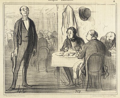 Est-ce le garçon?... - Honoré Daumier