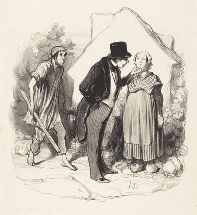 Est-ce que votre mari serait jaloux... - Honoré Daumier