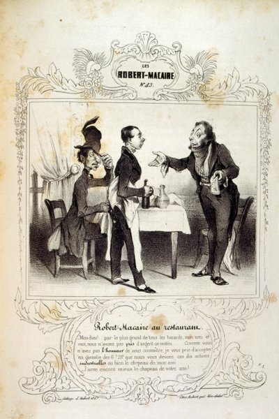 Idées et légendes Philipon sous le titre Les Cent et Robert Macaire - Honoré Daumier