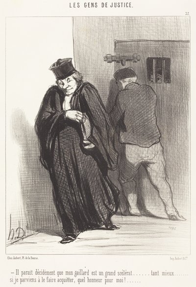 Il paraît... que mon gaillard est un grand scélérat... - Honoré Daumier