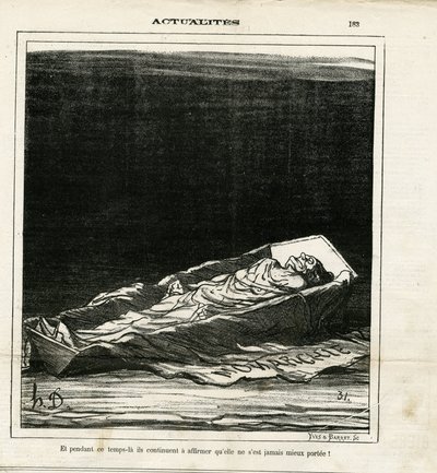 Illustration par Honoré Daumier dans Le Charivari - Honoré Daumier