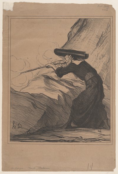 En Espagne - charité chrétienne, tiré de « Nouvelles du jour », publié dans Le Charivari, le 29 mai 1872 - Honoré Daumier