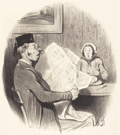 Le Format de plus en plus monstre - Honoré Daumier