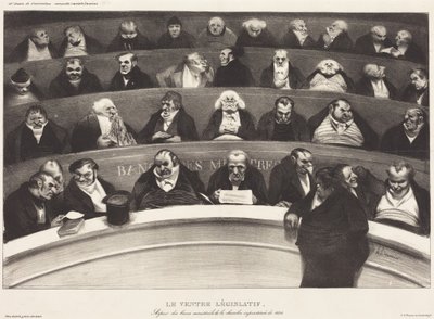 Le Ventre législatif - Honoré Daumier