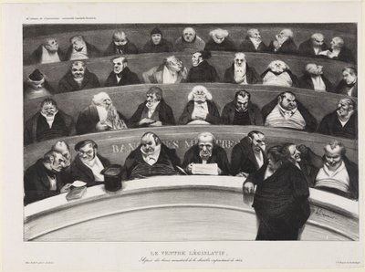 Le ventre législatif - Honoré Daumier