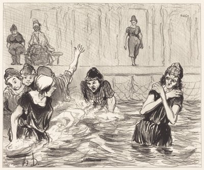 Les Barbotteuses - Honoré Daumier