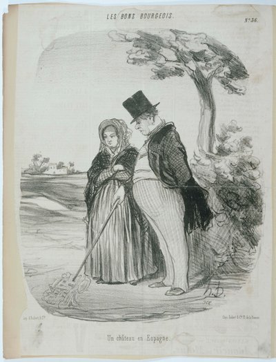 Un château en Espagne - Honoré Daumier