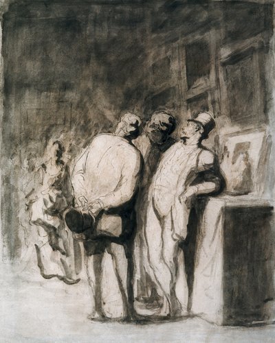 Les trois connaisseurs - Honoré Daumier