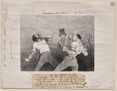 Leçon de compréhension en 1843 - Honoré Daumier
