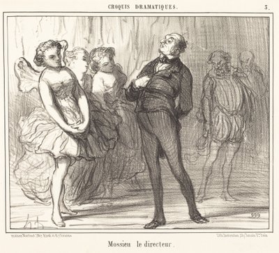 Mossieu le directeur - Honoré Daumier