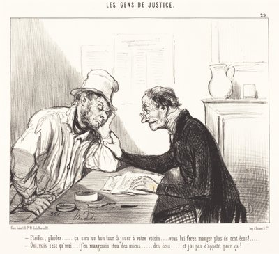 Plaidez... ça sera un bon tour à jouer... - Honoré Daumier