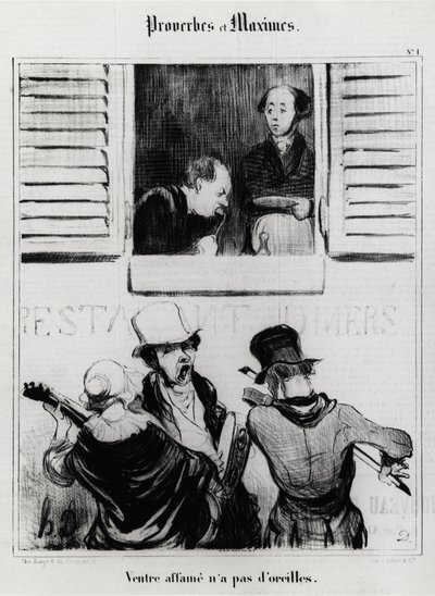 Proverbes et maximes : ventre affamé n