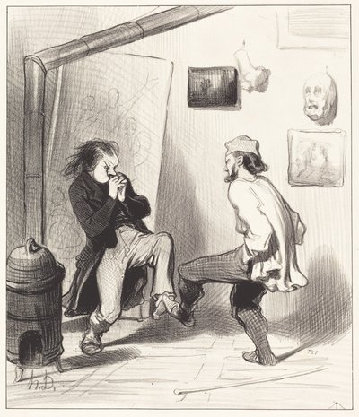 Quand on a brûlé son dernier chevalet! - Honoré Daumier