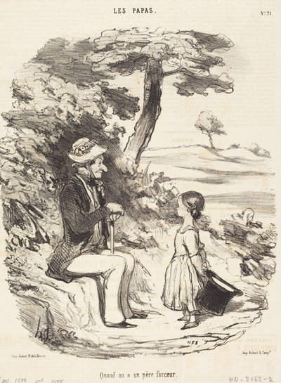Quand on a un père farceur - Honoré Daumier