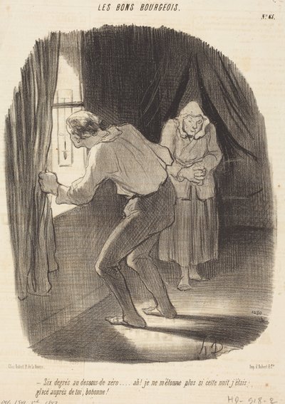 Six degrés au-dessous de zéro... - Honoré Daumier