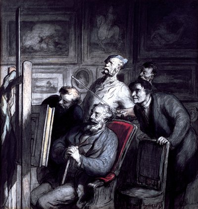 Les Amateurs, après 1862 - Honoré Daumier