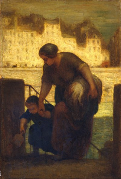 La blanchisseuse, vers 1863 - Honoré Daumier