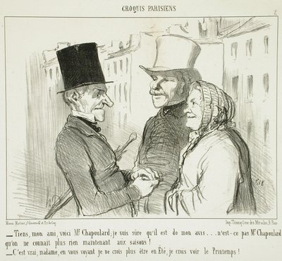 Tiens, mon ami, voici M. Chapoulard... - Honoré Daumier