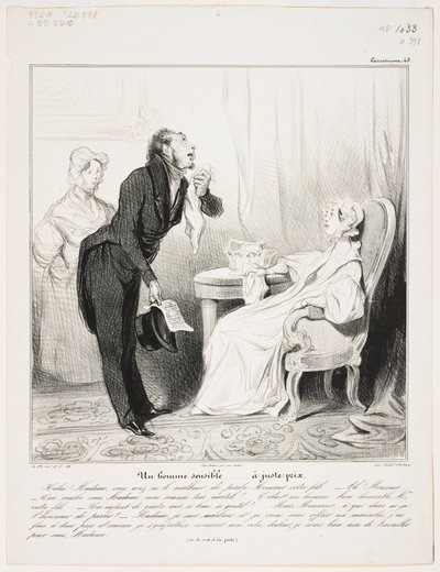 Un Homme Sensible (Caricaturana 43) - Honoré Daumier