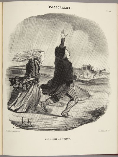 Une course au coucou - Honoré Daumier