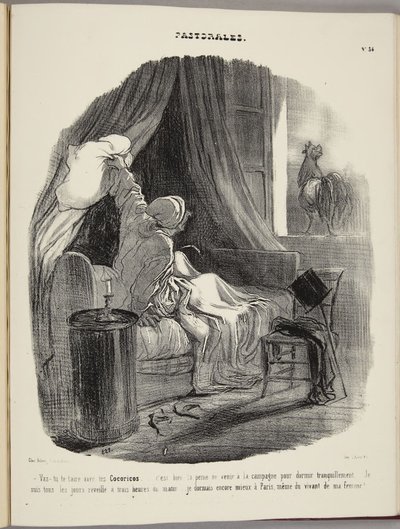 Vas-tu te taire avec tes Cocoricos... - Honoré Daumier