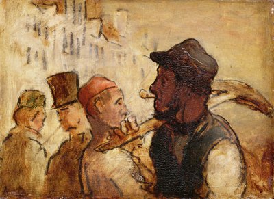 Ouvriers dans la rue - Honoré Daumier