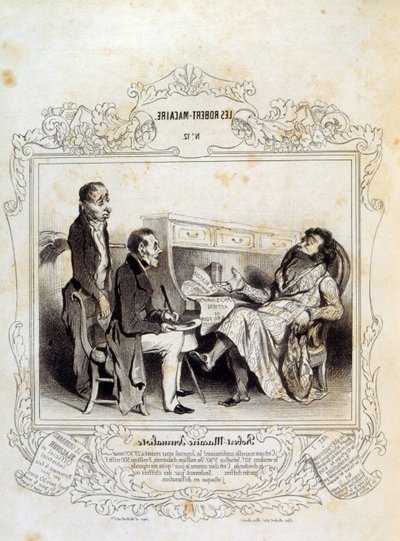 Illustrations sur les idées et légendes Philipon sous le titre Les Cent et Robert Macaire - Honoré Daumier