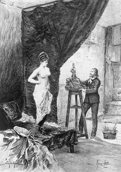 Illustration par Georges Cain (1856-1919) pour Cousin Bette, roman d