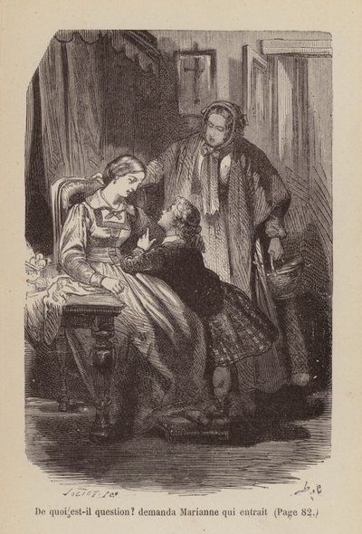 Illustration pour Un Bon Petit Diable (gravure) - Horace (after) Castelli