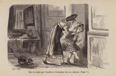 Illustration pour Un Bon Petit Diable (gravure) - Horace (after) Castelli