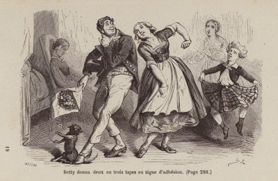 Illustration pour Un Bon Petit Diable (gravure) - Horace (after) Castelli