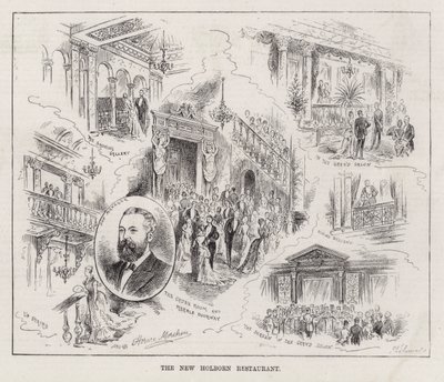 Le Nouveau Restaurant Holborn (gravure) - Horace Morehen