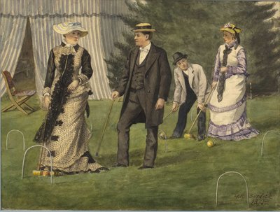 Le jeu de croquet - Horace Robbin Burdick