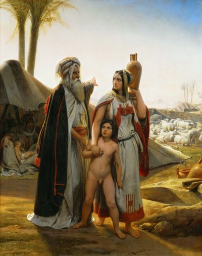 Agar chassée par Abraham - Emile Jean Horace Vernet